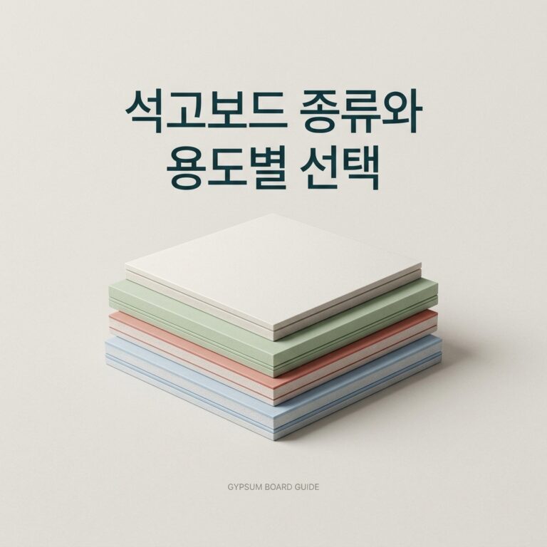 ai thumbnail minimal 석고보드 종류와 용도별 선택 1785303858